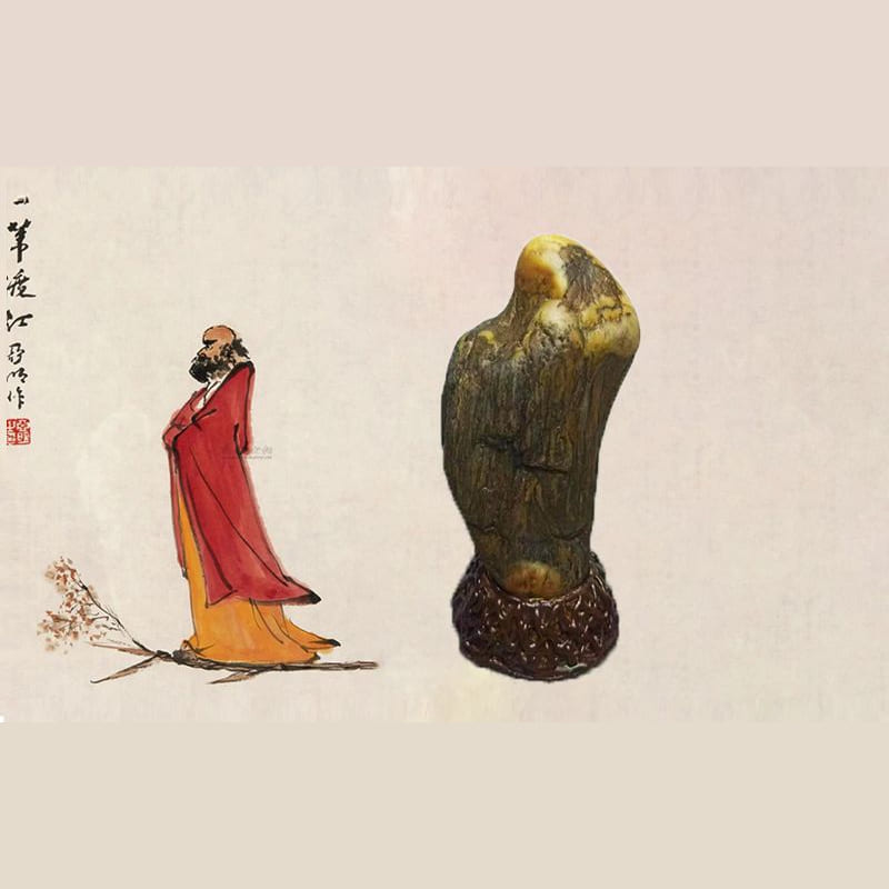 达摩 · 嘉陵江水冲石