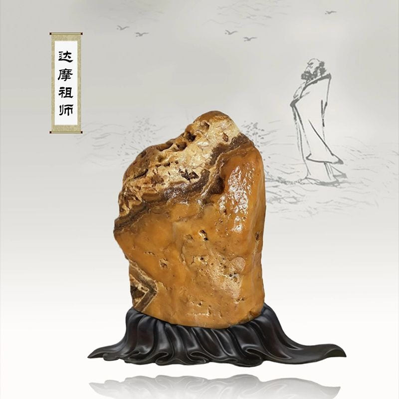达摩祖师 · 黄蜡石