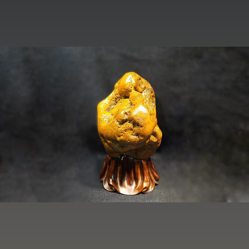 福娃献寿 · 三江彩玉石
