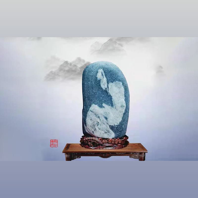 老者 · 雪浪石