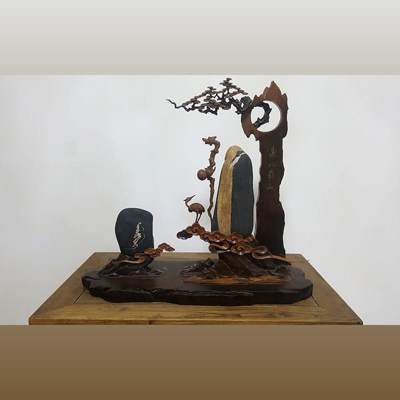 寿比南山 · 汉江石