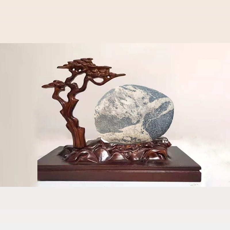 松鹤延年 · 雪浪石