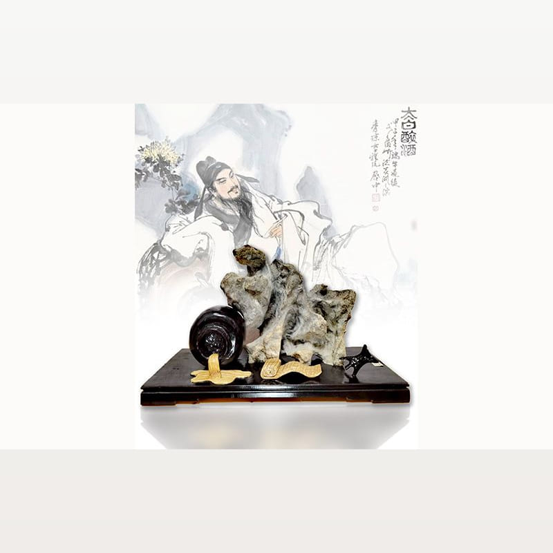 太白醉酒 · 灵璧石