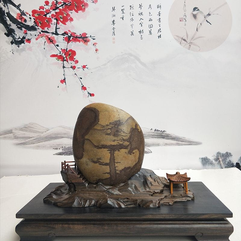 幽谷劲松 · 长江画面石